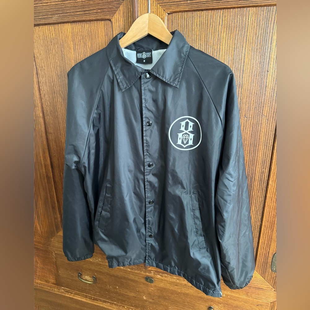 Rebel 8 Black Windbreaker with Logo size M